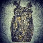 Squirrelsix Men's Owl Grey Tshirt